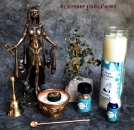 Hexenshop Dark Phönix Magic of Brighid Ritual Glaskerzen Set Segnung